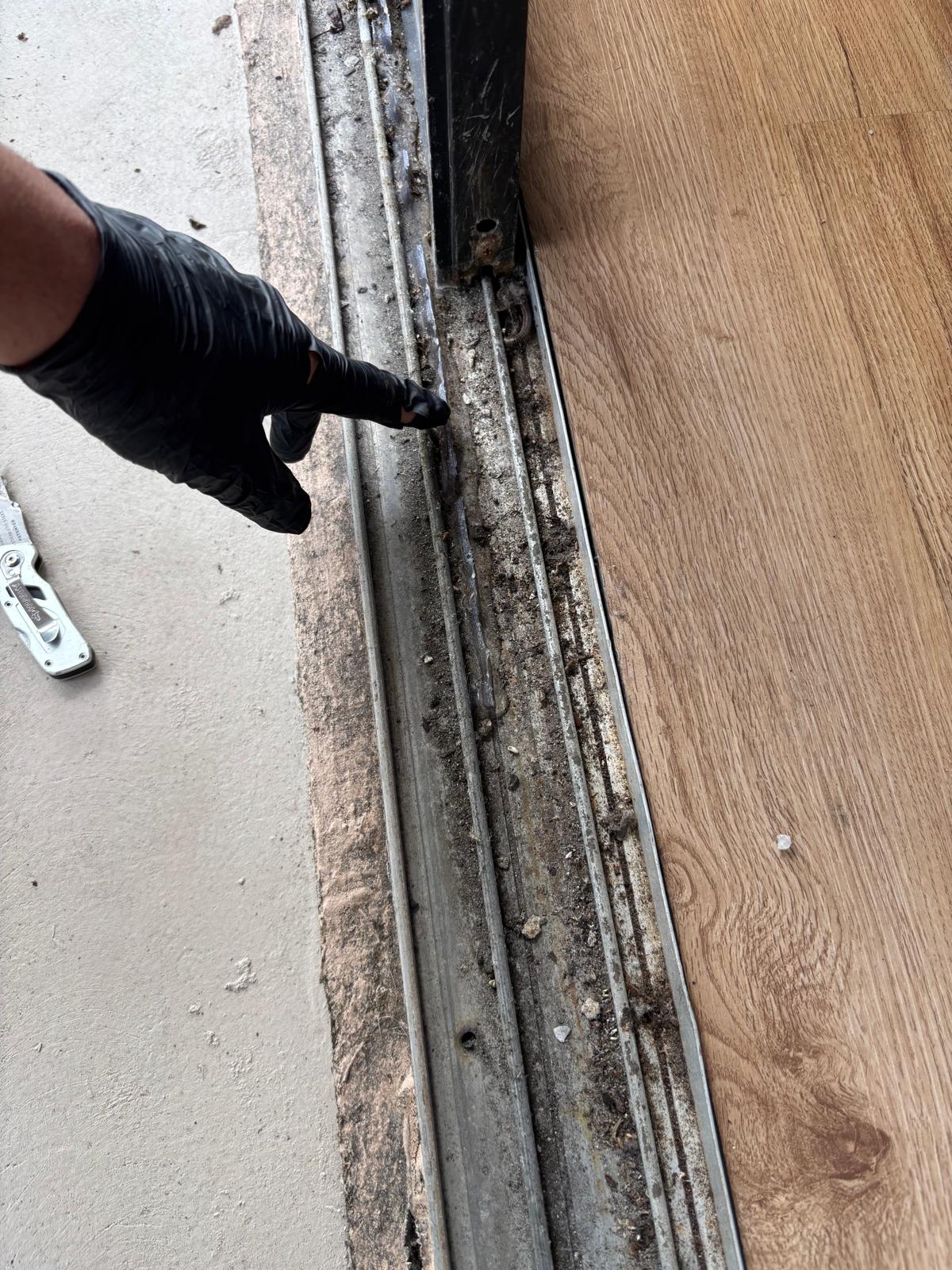 sliding door track repair stuart service